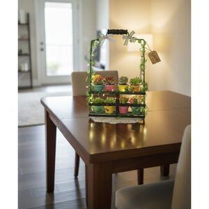 Vintage Black Metal Bottle Carrier